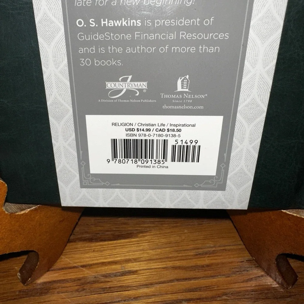 The Nehemiah Code: It's Never Too Late for a New Beginning by O. S. Hawkins~New!